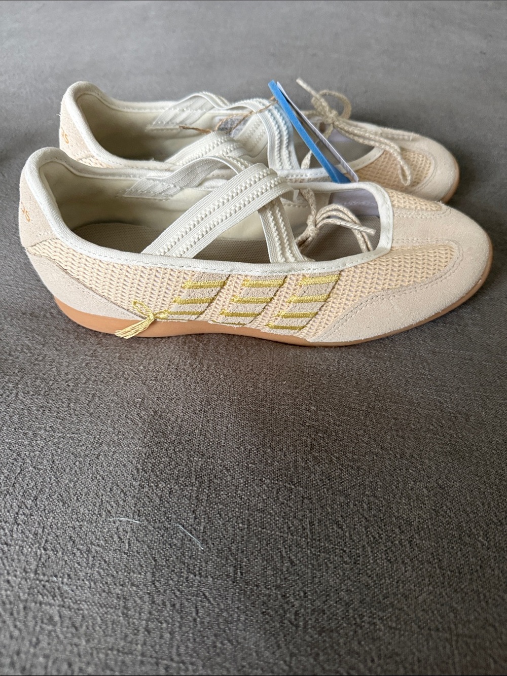 adidas Women’s Slip-On Cloudfoam Sneakers in Cream and White